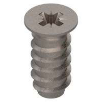 wkręt EURO, łeb wpuszczany,  6 mm, Długość całkowita (z łbem): 13 mm