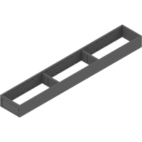 AMBIA-LINE  ramki do szuflady standardowej, do LEGRABOX/MERIVOBOX, stal, dł.=650 mm, szerokość=100 mm
