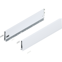 Bok MERIVOBOX, wysokość K (129 mm), dł.=600 mm, lewy/prawy
