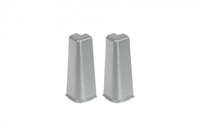 Narożnik zewn. do listwy przypodłogowej Hi Line 23,4x75mm 1kpl=2szt Cezar Aluminium szczotkowane Matowe