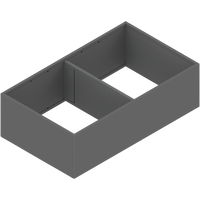 AMBIA-LINE rama, do LEGRABOX/MERIVOBOX szuflady z wysokim frontem, stal, od dł.=400 mm, szerokość=218 mm