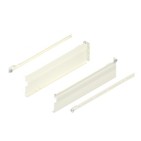 METABOX bok K (118 mm), Częściowy wysuw, 25 kg, dł.=450 mm, wersja na wcisk, lewy/prawy