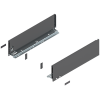 Bok szuflady LEGRABOX, wysokość K (128.5 mm), dł.=450 mm, lewy/prawy, do LEGRABOX pure