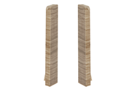 Zaślepki para do listwy przypodłogowej MASTERLINE 13x80mm 1kpl=2szt(L+P) Cezar Copper wood Matowe