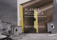 KLAMRA DO LISTWY PRZYPODŁOGOWEJ SWISS KRONO  P85 OPAKOWANIE = 50 SZTUK, wysokość 85 mm