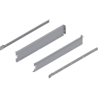 METABOX bok M (86 mm), Częściowy wysuw, 25 kg, dł.=550 mm, wersja na wcisk, lewy/prawy