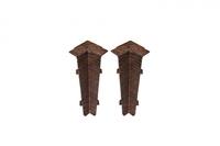 Narożnik wewn. do listwy przypodłogowej Hi Line 23,4x75mm 1kpl=2szt Cezar Hikory Matowe