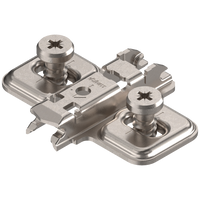 CLIP prowadnik, krzyżakowy, 0 mm, Stal, na zamontowane wkręty EURO , RW: otwór podłużny