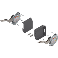 AVENTOS HK-S do małych frontów uchylnych, siłownik (zestaw), współczynnik mocy=220-500 przy 2 szt., na wkręty