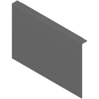 AMBIA-LINE adapter do montażu ramy do drewnianej ścianki tylnej do szuflady z wysokim frontem, do LEGRABOX/MERIVOBOX wysokość C, stal