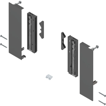 Mocowanie frontu MERIVOBOX , Wysokość E, do szuflady wewnętrznej z elementami dekoracyjnymi, lewe/prawe
