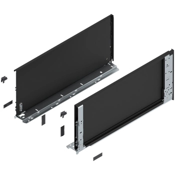 Bok szuflady LEGRABOX (za korpusem), wysokość F (241 mm), dł.=550 mm, lewy/prawy, do LEGRABOX pure