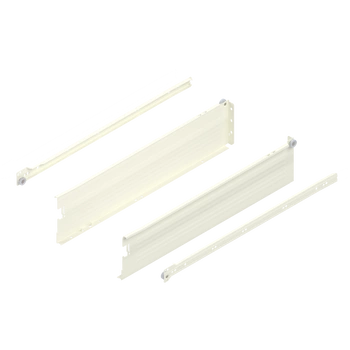 METABOX bok K (118 mm), Częściowy wysuw, 25 kg, dł.=550 mm, wersja na wcisk, lewy/prawy