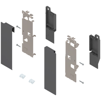 Mocowanie frontu LEGRABOX , wys. C, do szuflady wewnętrznej z relingiem, lewe/prawe, do LEGRABOX free