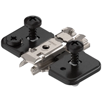 CLIP prowadnik, krzyżakowy, 0 mm, Stal, z kołkiem rozporowym EXPANDO, RW: mimośród