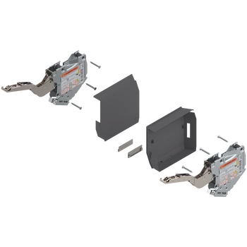 AVENTOS HK-S do małych frontów uchylnych, siłownik (zestaw), współczynnik mocy=400-1000 przy 2 szt., na wkręty, do TIP-ON