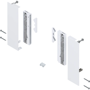 Mocowanie frontu MERIVOBOX , Wysokość E, do szuflady wewnętrznej z elementami dekoracyjnymi, lewe/prawe