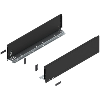 Bok szuflady LEGRABOX, wysokość K (128.5 mm), dł.=500 mm, lewy/prawy, do LEGRABOX pure