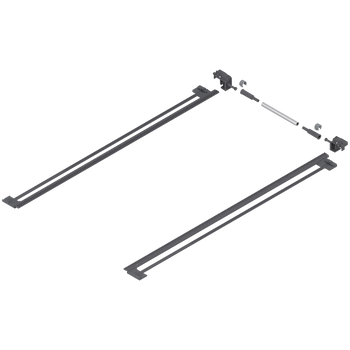 TANDEM Stabilizacja boczna, dł.=650 mm, KB=1400 mm, Częściowy wysuw, do grubości płyty 11-16 mm, do przycięcia
