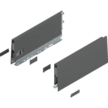 Bok MERIVOBOX, wysokość K (129 mm), dł.=300 mm, lewy/prawy