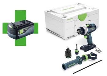 Festool Akumulatorowa wiertarko-wkrętarka QUADRIVE TDC 18/4 I-Basic-5,0