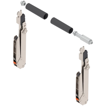 AVENTOS HL top do frontów nad korpusem, podnośnik (zestaw), wys. korpusu=340-389 mm, symetryczny