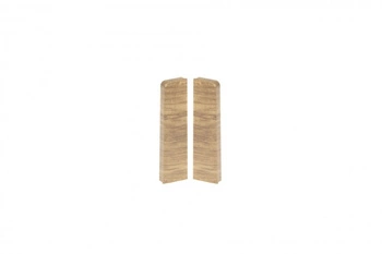 Zaślepki para do listwy przypodłogowej MASTERLINE 15x60mm 1kpl=2szt(L+P) Cezar Napoli Matowe