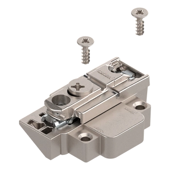 CLIP prowadnik, prosty, Cynk, na wkręty, RW: mimośród, lew., do wąskiej ramki aluminiowej