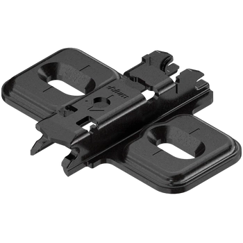 CLIP prowadnik, krzyżakowy, 0 mm, Stal, na wkręty do płyty wiórowej, RW: otwór podłużny