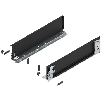 Bok szuflady LEGRABOX (za korpusem), wysokość K (128.5 mm), dł.=500 mm, lewy/prawy, do LEGRABOX pure