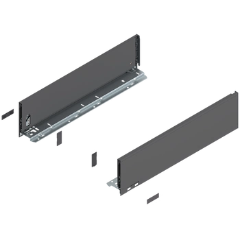 Bok szuflady LEGRABOX, wysokość K (128.5 mm), dł.=500 mm, lewy/prawy, do LEGRABOX pure