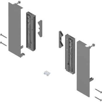 Mocowanie frontu MERIVOBOX , Wysokość E, do szuflady wewnętrznej z elementami dekoracyjnymi, lewe/prawe