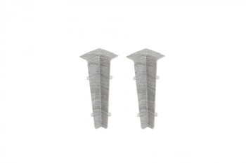 Narożnik wewn. do listwy przypodłogowej Hi Line 23,4x75mm 1kpl=2szt Cezar Dąb Szary Jasny Matowe