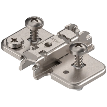 CLIP prowadnik, krzyżakowy, 3 mm, Stal, z kołkiem rozporowym EXPANDO, RW: mimośród