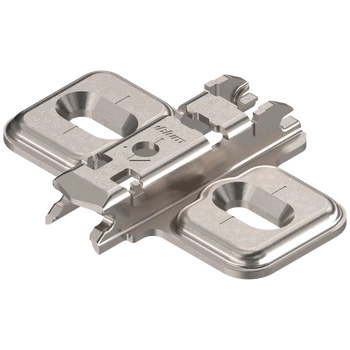 CLIP prowadnik, krzyżakowy, 0 mm, Stal, na wkręty do płyty wiórowej, RW: otwór podłużny