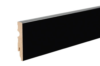 Listwa MDF przyp. LP 80x14,5mm gr. 14,5mm Cezar Czarny RAL9005 Matowe 2,20m