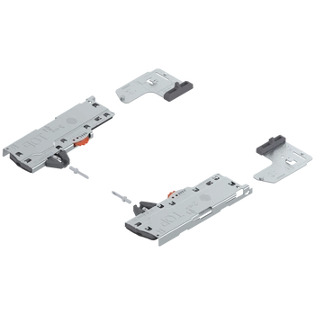 zestaw (Jednostka TIP-ON BLUMOTION + Zabierak + Adapter), do LEGRABOX, do MOVENTO, Typ S0, dł. NL=270-320 mm, Całkowita waga szuflady=0-10 kg, prawy+lewy