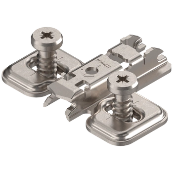 CLIP prowadnik, krzyżakowy, 0 mm, Stal, na zamontowane wkręty EURO , RW: otwór podłużny