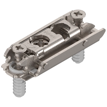 CLIP prowadnik, prosty, 0 mm, Stal, z kołkiem rozporowym EXPANDO, RW: mimośród