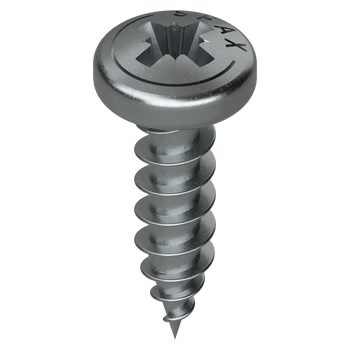 wkręty do płyty wiórowej, łeb półokrągły,  4,0mm, Długość całkowita (z łbem): 15 mm