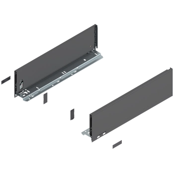 Bok szuflady LEGRABOX, wysokość K (128.5 mm), dł.=450 mm, lewy/prawy, do LEGRABOX pure