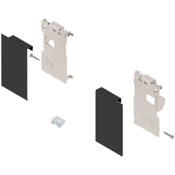 Mocowanie frontu LEGRABOX , zamontowany na wkręt do listwy dystansowej, do szuflady wewnętrznej, lewe/prawe, do LEGRABOX pure