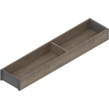 AMBIA-LINE  ramki do szuflady standardowej, do LEGRABOX/MERIVOBOX, w opcji drewnopodobnej, dł.=500 mm, szerokość=100 mm