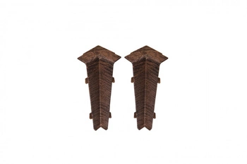 Narożnik wewn. do listwy przypodłogowej Hi Line 23,4x75mm 1kpl=2szt Cezar Hikory Matowe