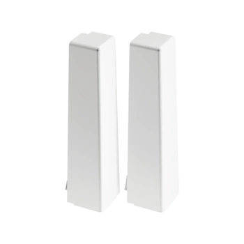 Narożnik zewn. do listwy przypodłogowej MASTERLINE 13x80mm 1kpl=2szt Cezar Biały RAL9003 Matowe