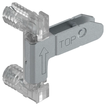 Mocowanie frontu dolneMERIVOBOX , bez użycia narzędzi z INSERTA, symetryczne