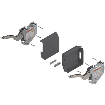 AVENTOS HK-S do małych frontów uchylnych, siłownik (zestaw), współczynnik mocy=960-2215 przy 2 szt., na wkręty, do TIP-ON