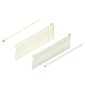 METABOX bok H (150 mm), Częściowy wysuw, 25 kg, dł.=450 mm, wersja na wcisk, lewy/prawy