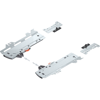 zestaw (Jednostka TIP-ON BLUMOTION + Zabierak + Adapter), do MERIVOBOX, Typ L5, dł. NL=450-600 mm, Całkowita waga szuflady=35-70 kg, prawy+lewy