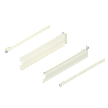 METABOX bok M (86 mm), Częściowy wysuw, 25 kg, dł.=400 mm, wersja na wcisk, lewy/prawy